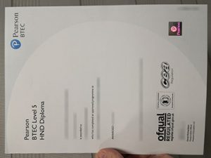 BTEC diploma