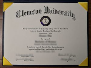 Clemson University degree