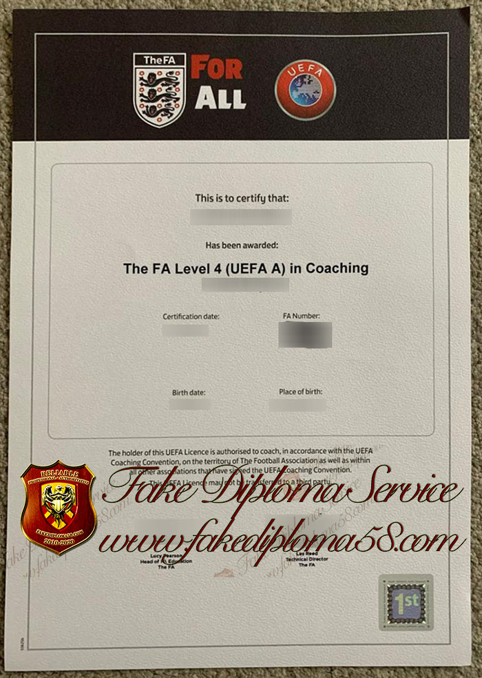 FA level 4 certificate