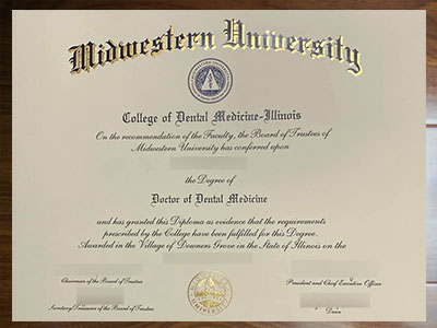 Buy a fake Midwestern University Doctor of Dental Medicine degree.