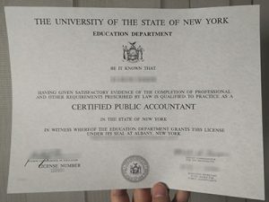 New York CPA certificate