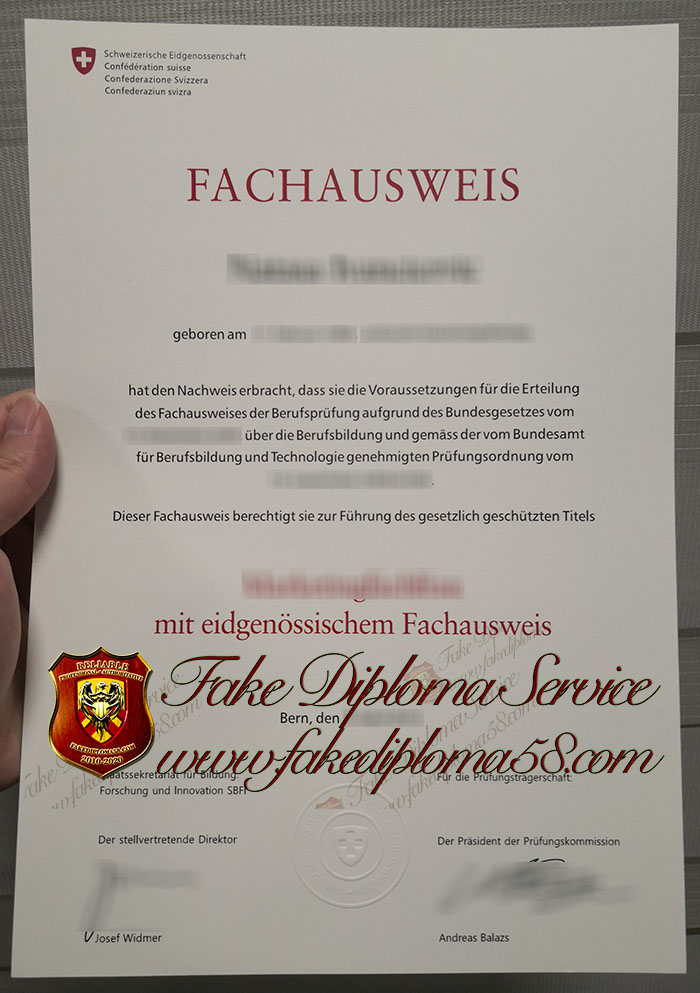 Swiss Eidgenössischem Fachausweis