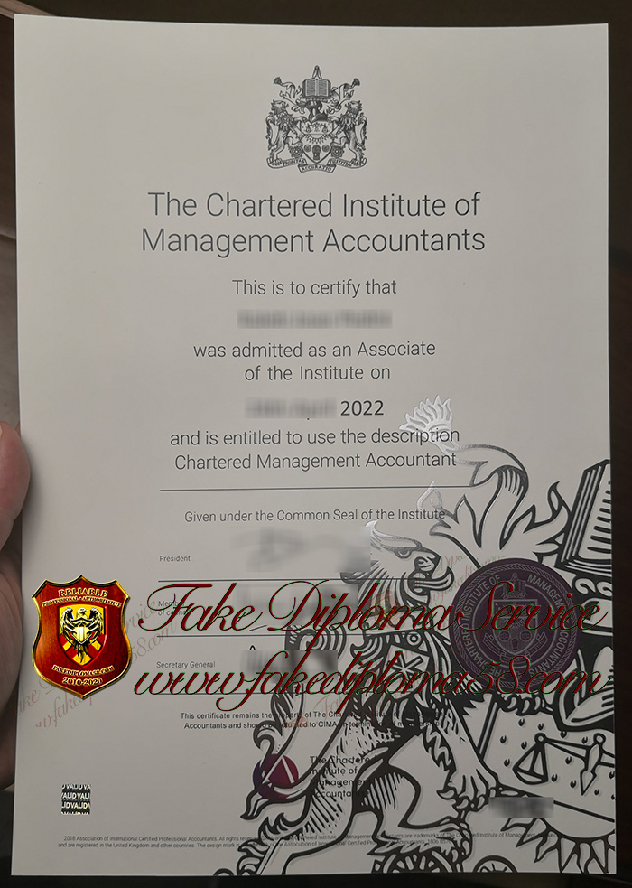 CIMA certificate