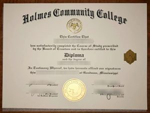 Holmes Community College diploma