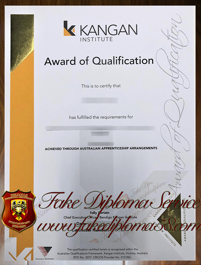 Kangan Institute certificate