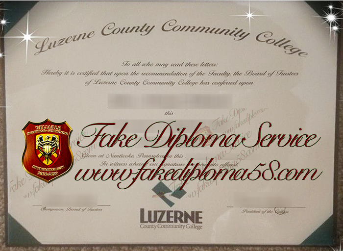 Luzerne County Community College diploma