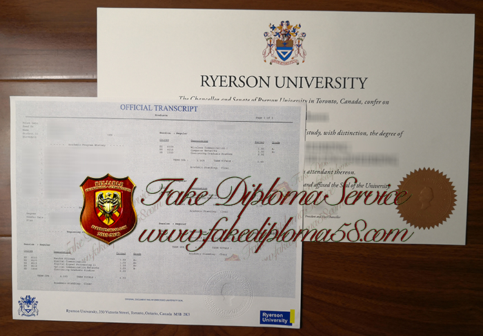 Ryerson University degree and transcript