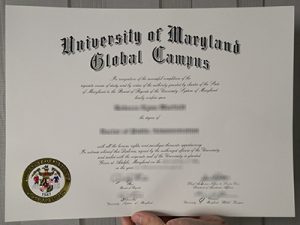 University of Maryland degree