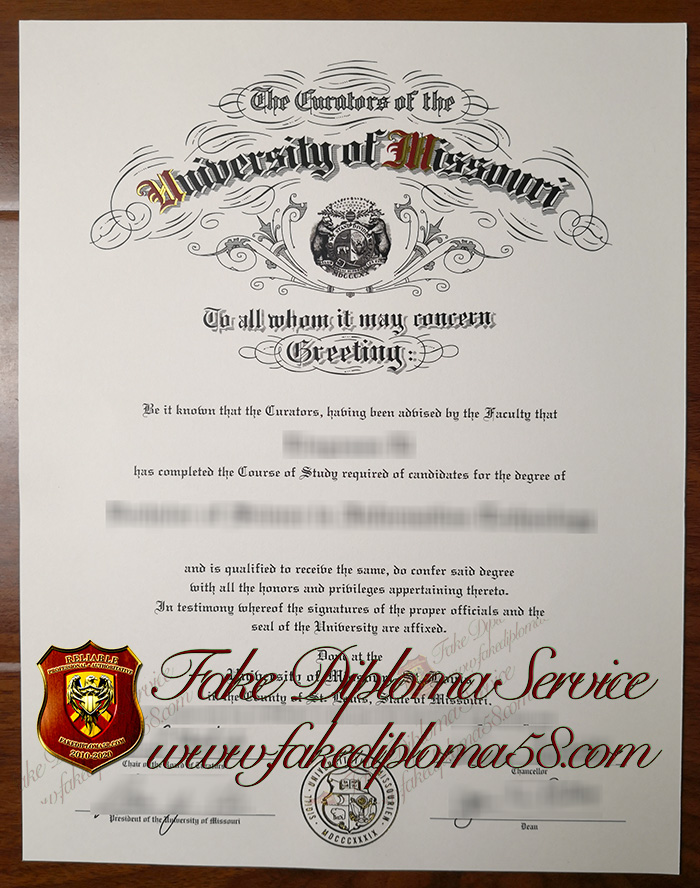 University of Missouri degree