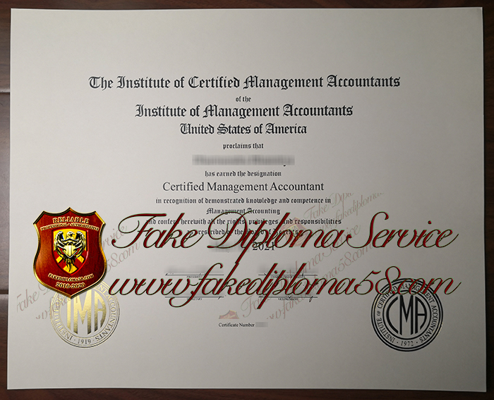 CMA certificate