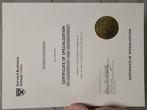 Harvard Business School diploma