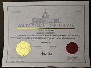 Journeyman certificate