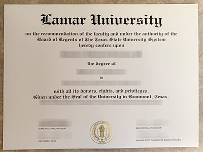 Get a fake Lamar University degree from Texas, buy LU diploma