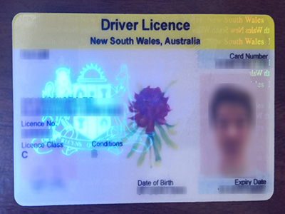 NSW Australia Driver Licence