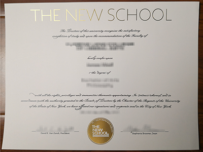 The best site to buy a fake The New School Diploma safely.