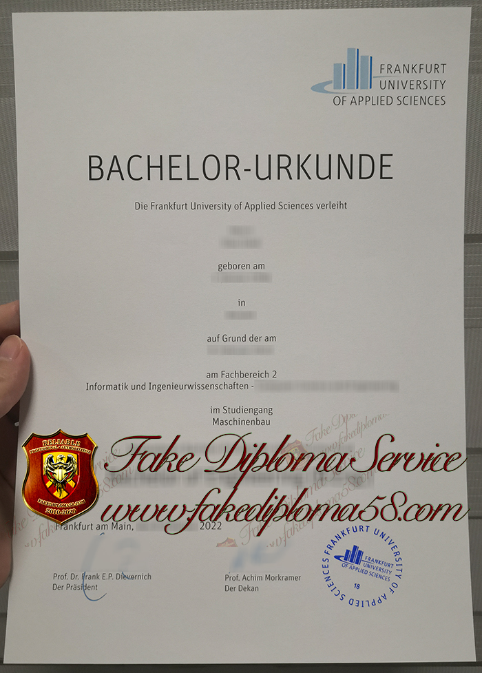 Frankfurt University of Applied Sciences diploma