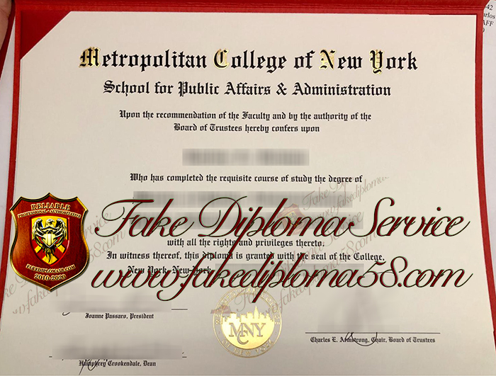 Metropolitan College of New York degree