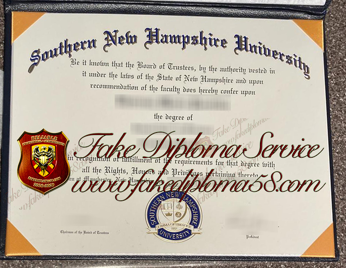 Southern New Hampshire University diploma