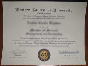 Western Governors University diploma