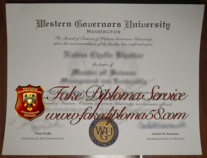 Western Governors University diploma