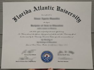 Florida Atlantic University degree