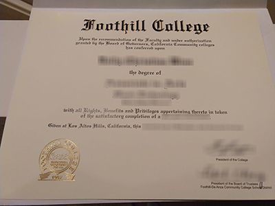 How to buy a fake Foothill College degree quickly and safely?