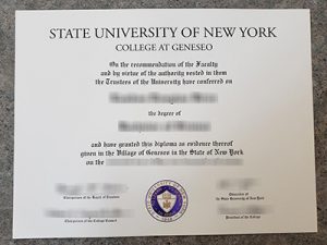 State University of New York at Geneseo degree