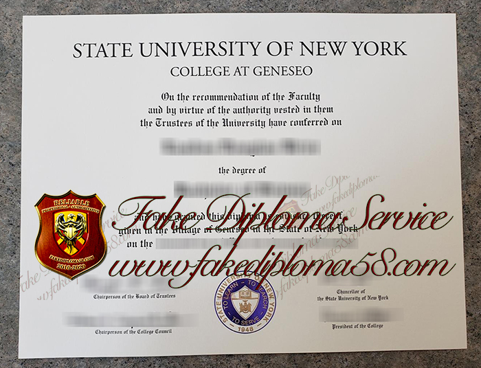 State University of New York at Geneseo degree