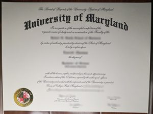 University of Maryland degree