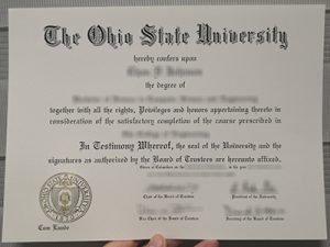 The Ohio State university degree