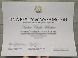 University of Washington diploma