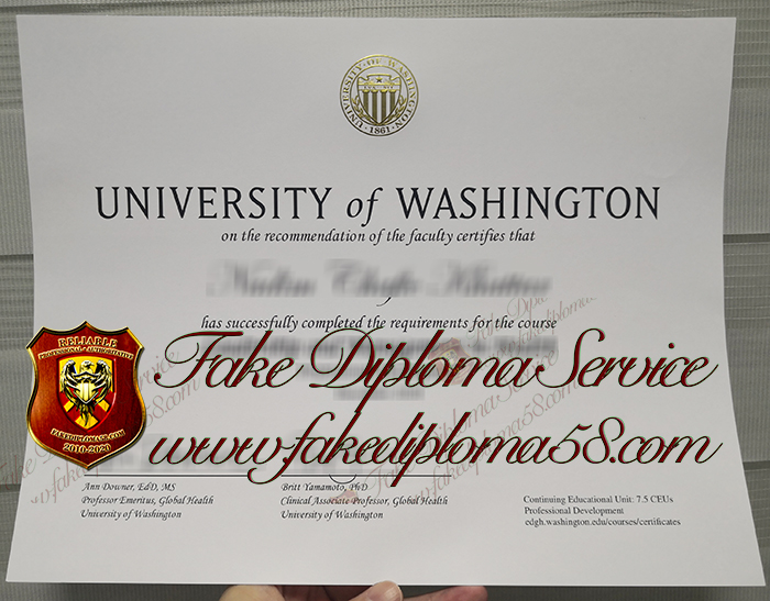 University of Washington diploma