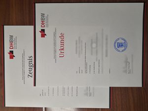 DHBW certificate and transcript