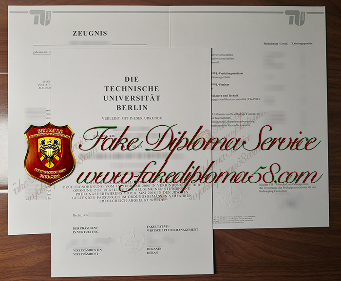 Technische Universität Berlin diploma and transcript