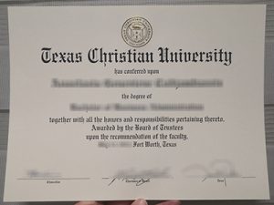 Texas Christian University degree