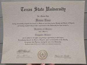 Texas State University degree