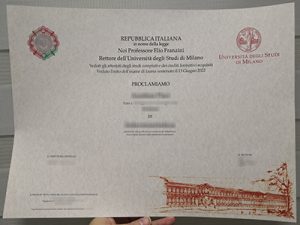 Università degli Studi di Milano diploma