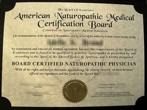 American Naturopathic Medical Certification Board certificate