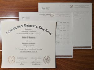CSULB diploma and transcript