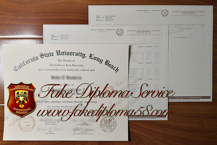 CSULB diploma and transcript