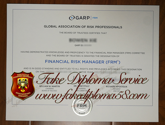 FRM Certificate