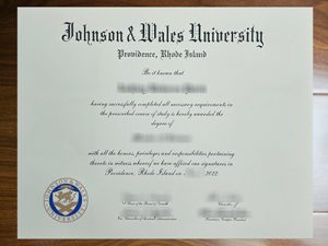 Johnson & Wales University degree