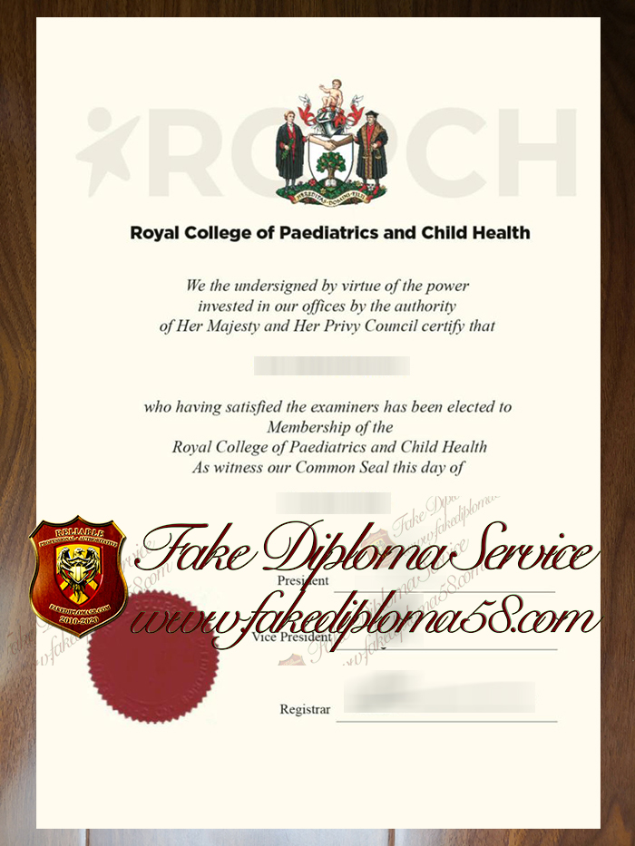 MRCPCH certificate