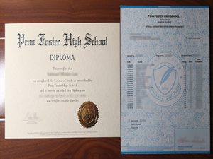 Penn Foster High School diploma and transcript