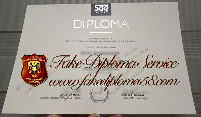 Sae Institute diploma