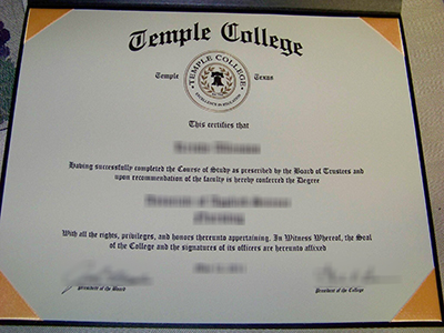 How to buy a 100% similar Temple College degree of 2022 version?
