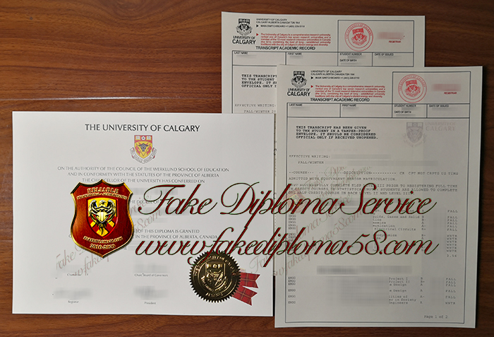 University of Calgary degree and transcript