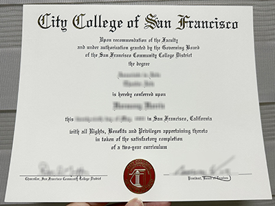 Order a fake City College of San Francisco degree? Buy CCSF diploma