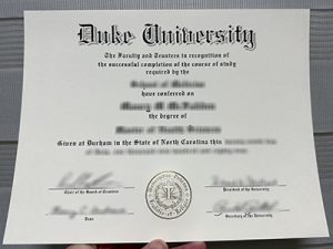 Duke University degree