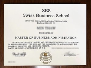 Swiss Business School degree
